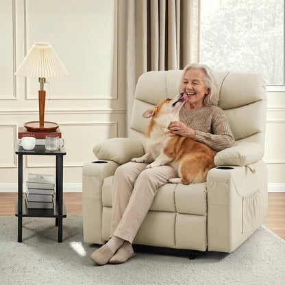 Power Lift Recliner Chair for Elderly, Faux Leather 7287|R7289
