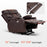 MCombo Medium-Wide Power Lift Recliner Chair Sofa for Elderly People, 3 Positions, Extended Footrest, USB Ports, Faux Leather R7289