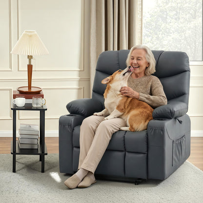 Power Lift Recliner Chair for Elderly, Faux Leather 7287|R7289
