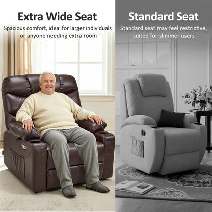 Power Lift Recliner Chair for Elderly, Faux Leather 7287|R7289