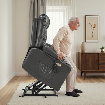 Power Lift Recliner Chair for Elderly, Faux Leather 7287|R7289|7283