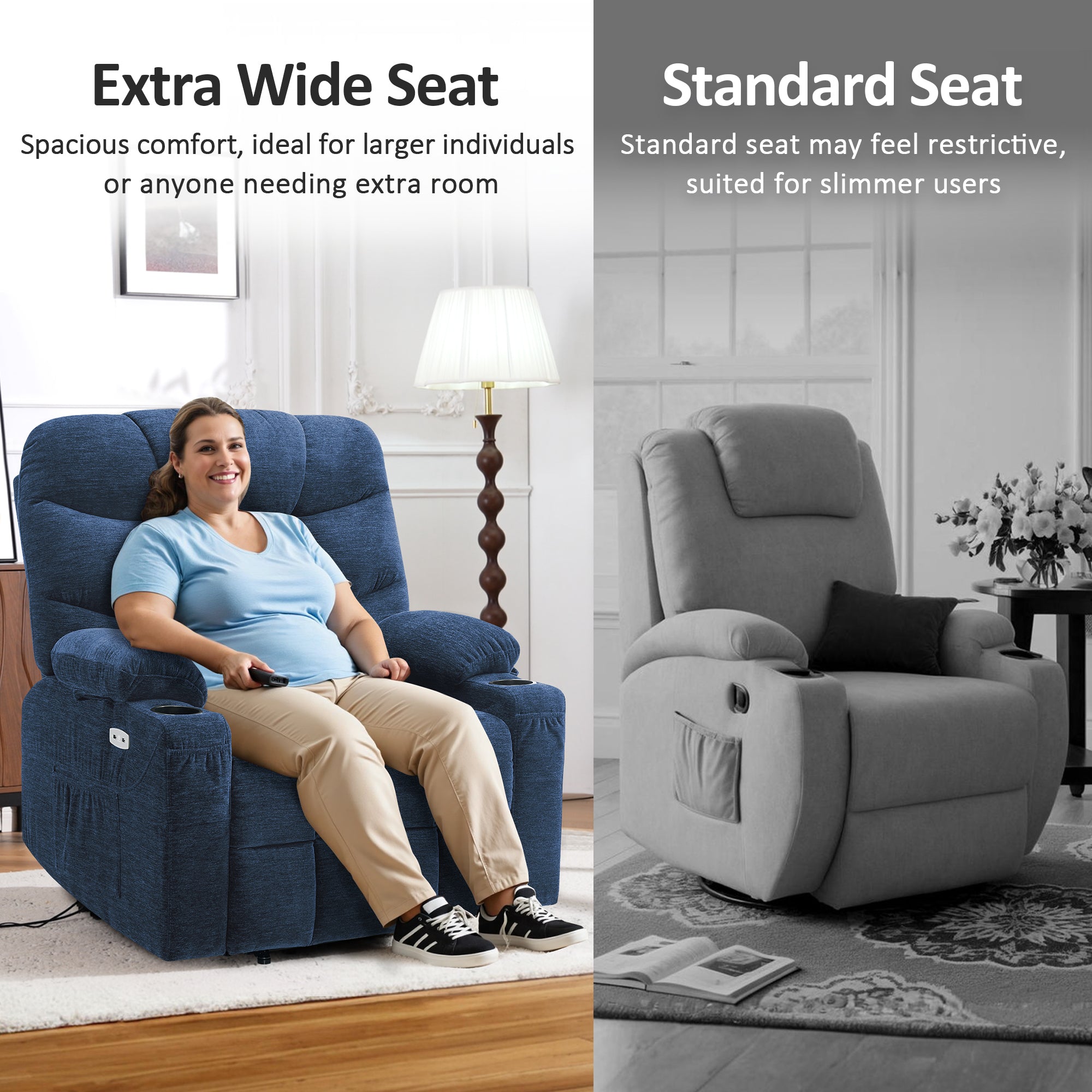 Power Lift Recliner Chair for Elderly, Fabric 7283|7281|7287|R7289|R7399
