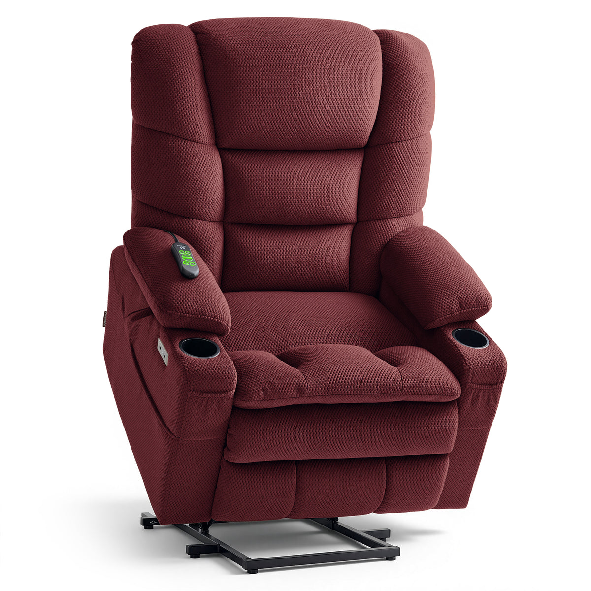 Power Lift Recliner Chair, Triple Motor, Massage and Heat, Fabric 7634|7631|7632|R7635