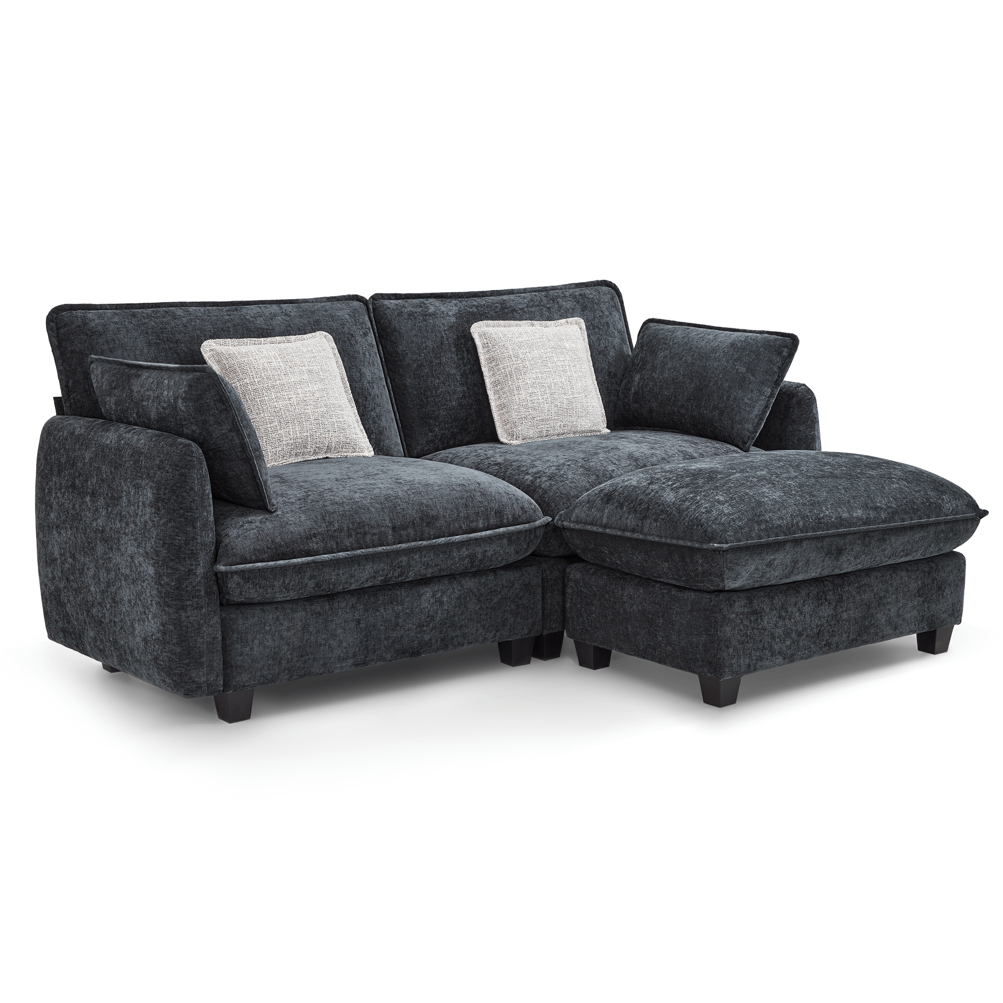 Oversized Cloud Modular Sectional Sofa, FSC Certified Sectional Couches with Ottoman for Living Room S0701