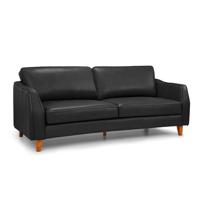 83.4 Inch Napa Leather Couch, Solid Wood Frame for Living Room, Office VE727
