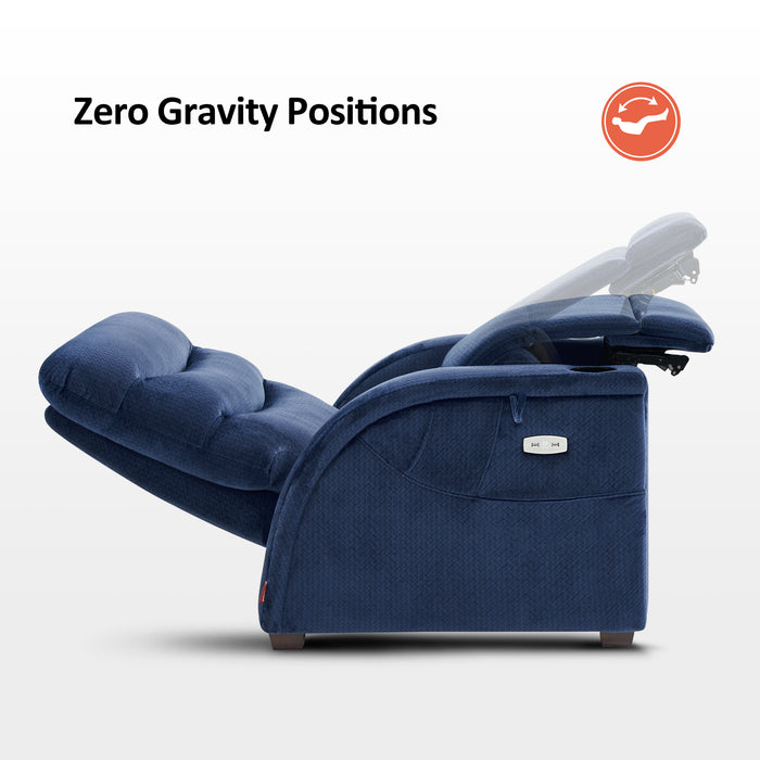 MCombo Power Zero Gravity Recliner Chair with Adjustable Headrest for Living Room, Fabric ZG334