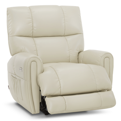 Large Dual Motor Power Recliner Chair with Heat and Vibration, 6199