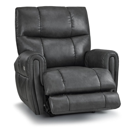 Large Dual Motor Power Recliner Chair with Heat and Vibration, 6199