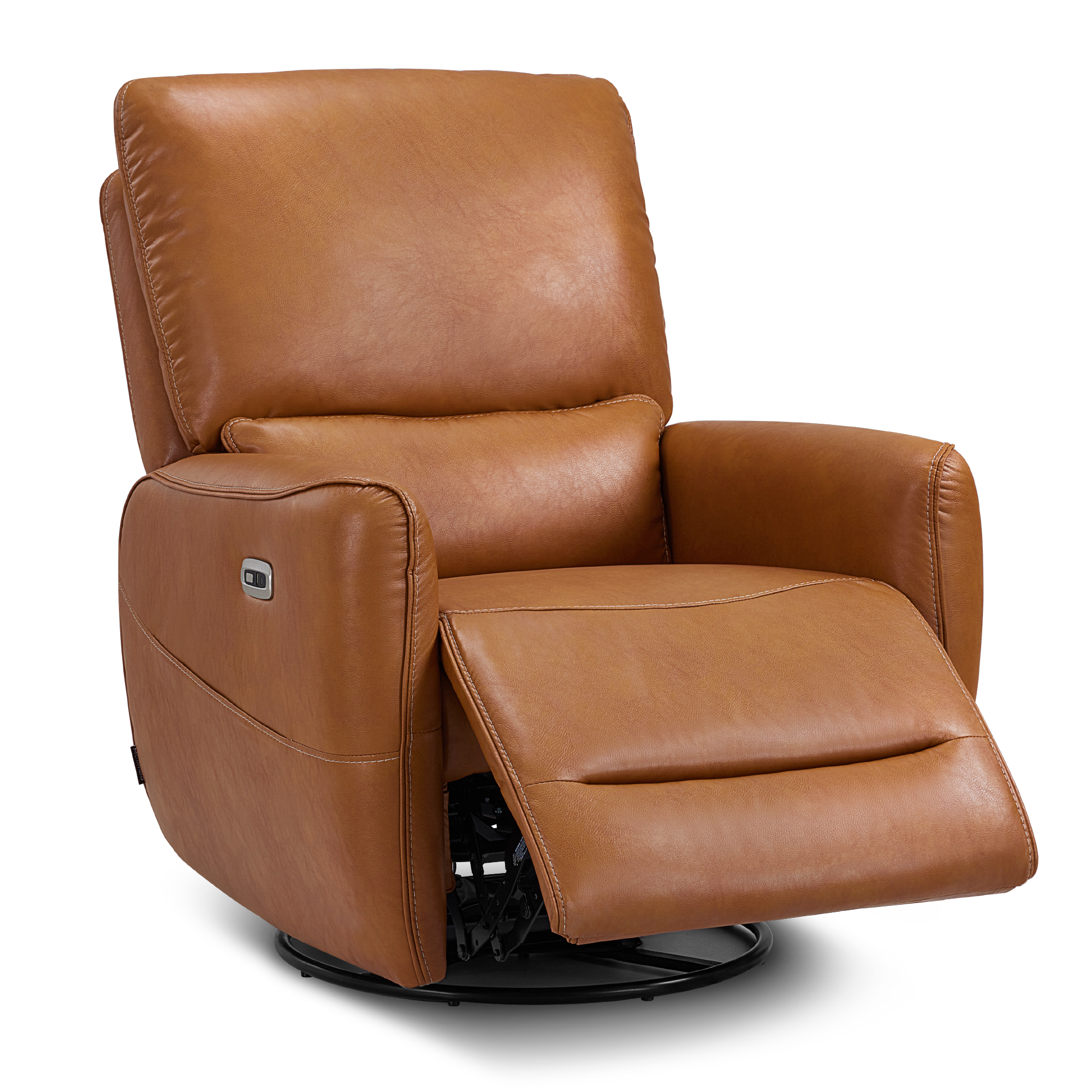 Power Swivel Rocker Recliner, Faux Leather 6922
