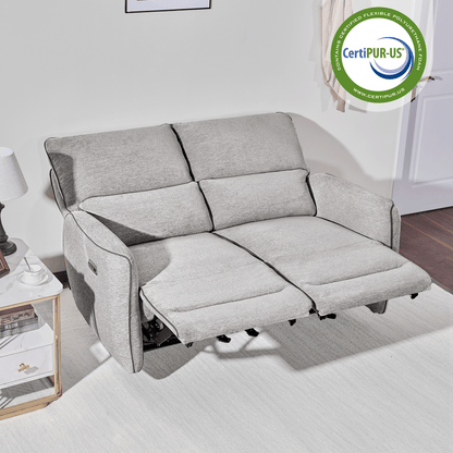 Power Reclining Loveseat with Adjustable Headrest, Wall Hugger, 6924