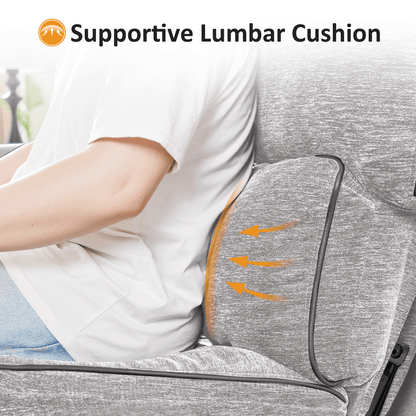 Power Reclining Loveseat with Adjustable Headrest, Wall Hugger, 6924