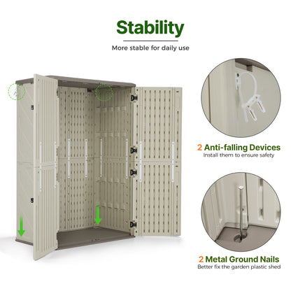 Tall Plastic Storage Shed, SU5462|ST5782