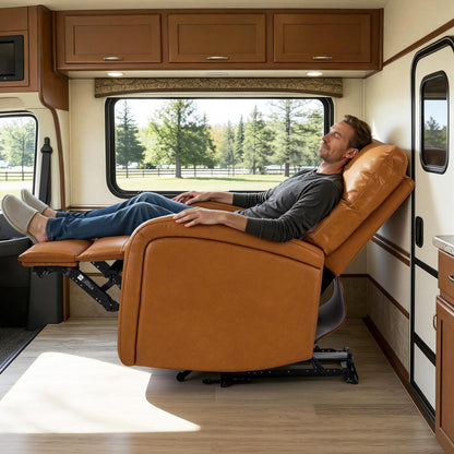 Zero Wall Recliner Chair, Power Recliner with USB & Type-C Dual Charge Ports, for Small Space, Living Room, RV PR644
