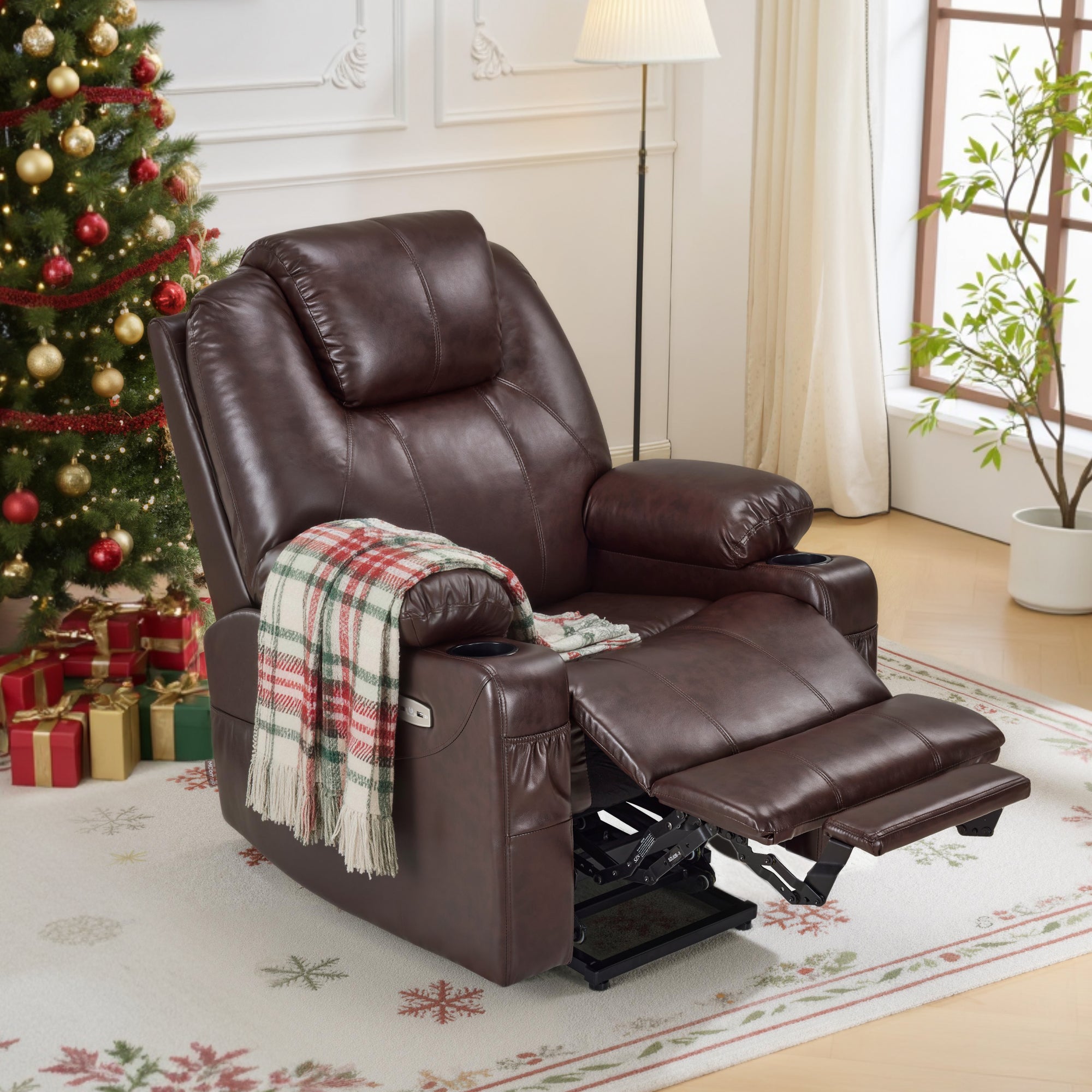 Power Lift Recliner Chair for Elderly, Massage and Heat, Faux Leather 7040|7516|7141|R7045|R7510