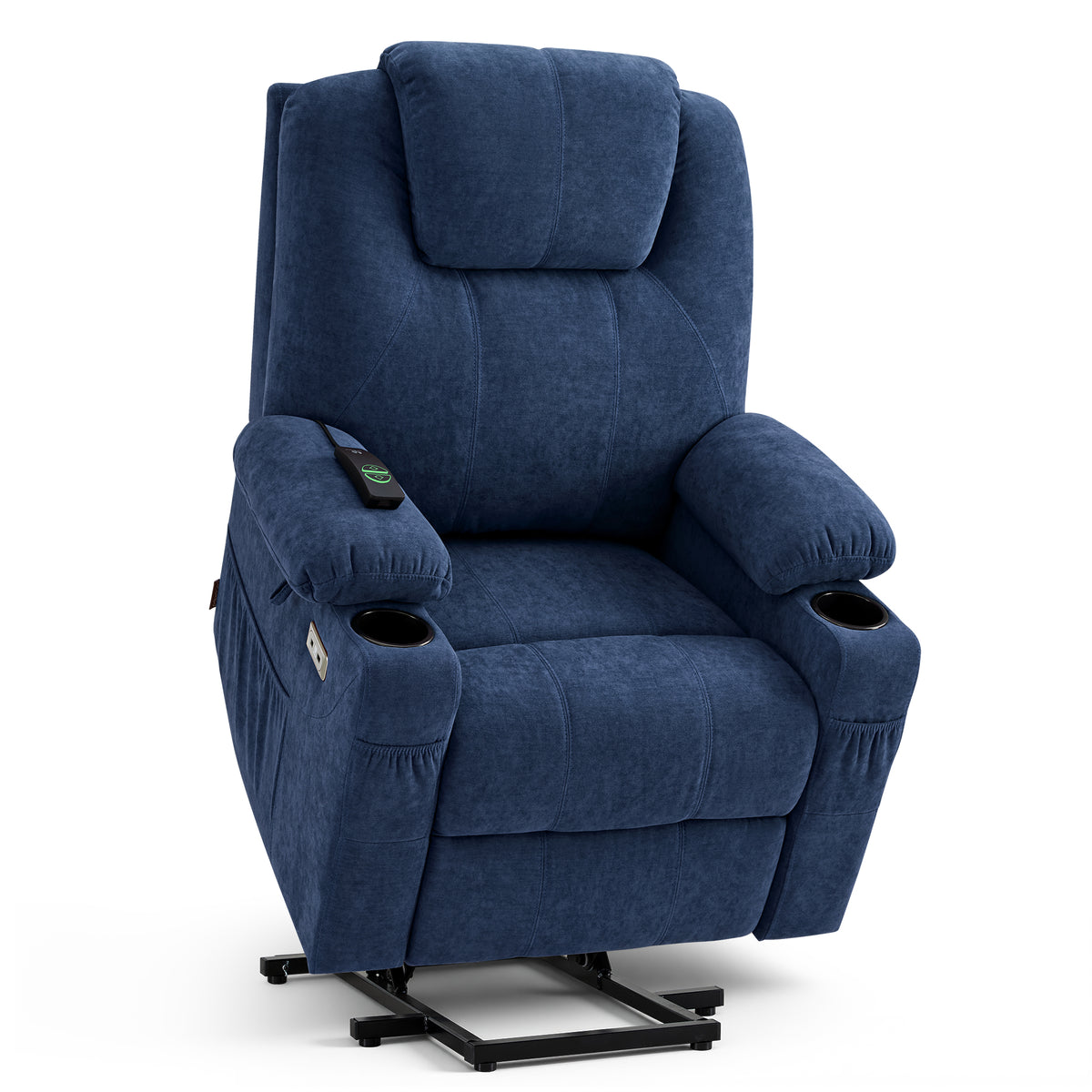 Power Lift Recliner Chair for Elderly, Massage and Heat, Fabric 7040|7516|7141|R7042|R7045|R7510