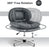 MCombo Swivel Accent Chair with Height Adjustment, Upholstered Desk Chair for Living Room Office 4846/4473