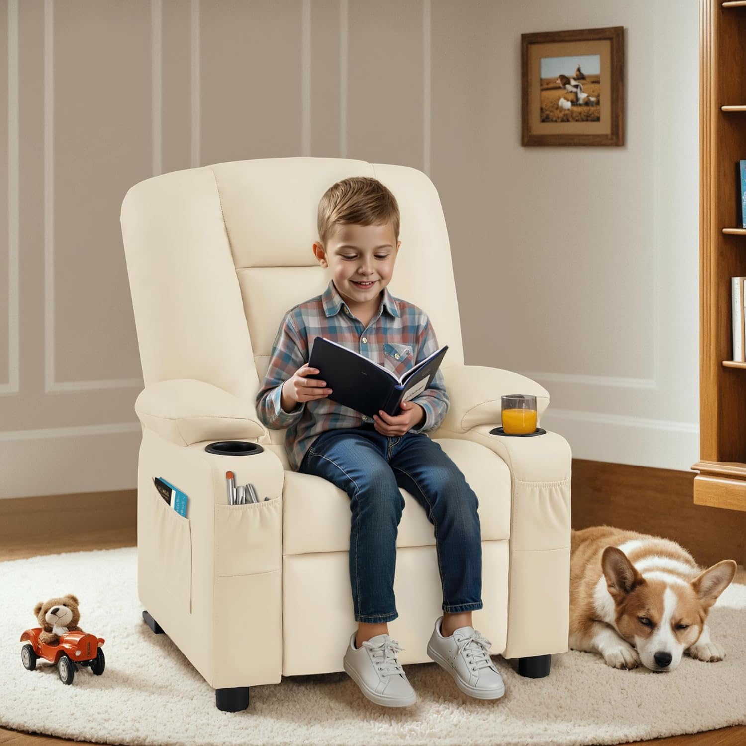 Big Kids Recliner for Ages 3+, Toddlers Recliner Sofa 7322