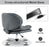 MCombo Swivel Accent Chair with Height Adjustment, Upholstered Desk Chair for Living Room Office 4846/4473