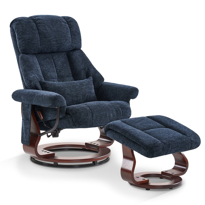 Cozy Kids' Reclining Chair w/ Adjustable Backrest & Footrest & Side Pocket  Beige
