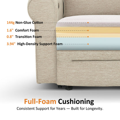 Wall Hugger Power Reclining Loveseat, Farbic PR635M1