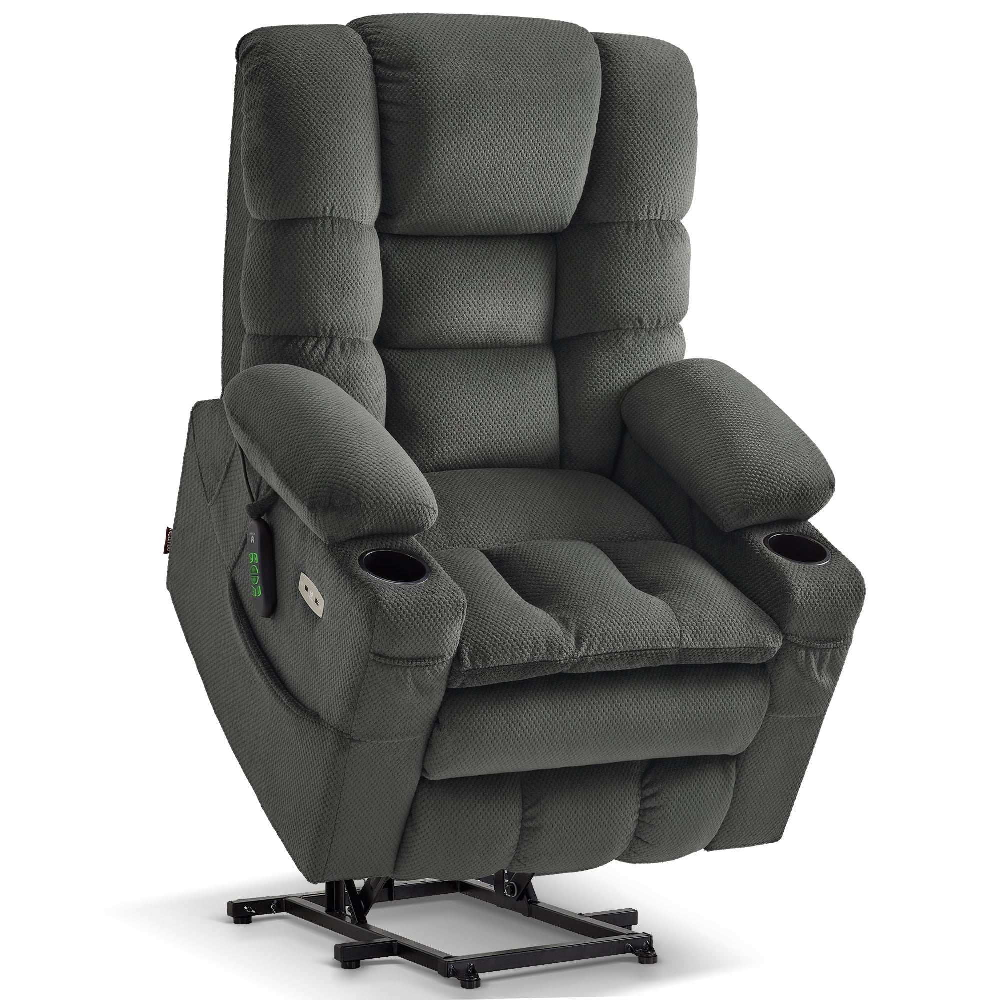 Power Lift Recliner Chair, Triple Motor, Massage and Heat, Fabric 7634|7631|7632|R7635