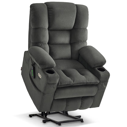 Power Lift Recliner Chair, Triple Motor, Massage and Heat, Fabric 7634|7631|7632|R7635