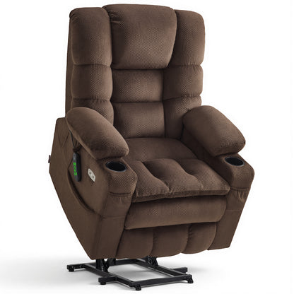 Power Lift Recliner Chair, Triple Motor, Massage and Heat, Fabric 7634|7631|7632|R7635
