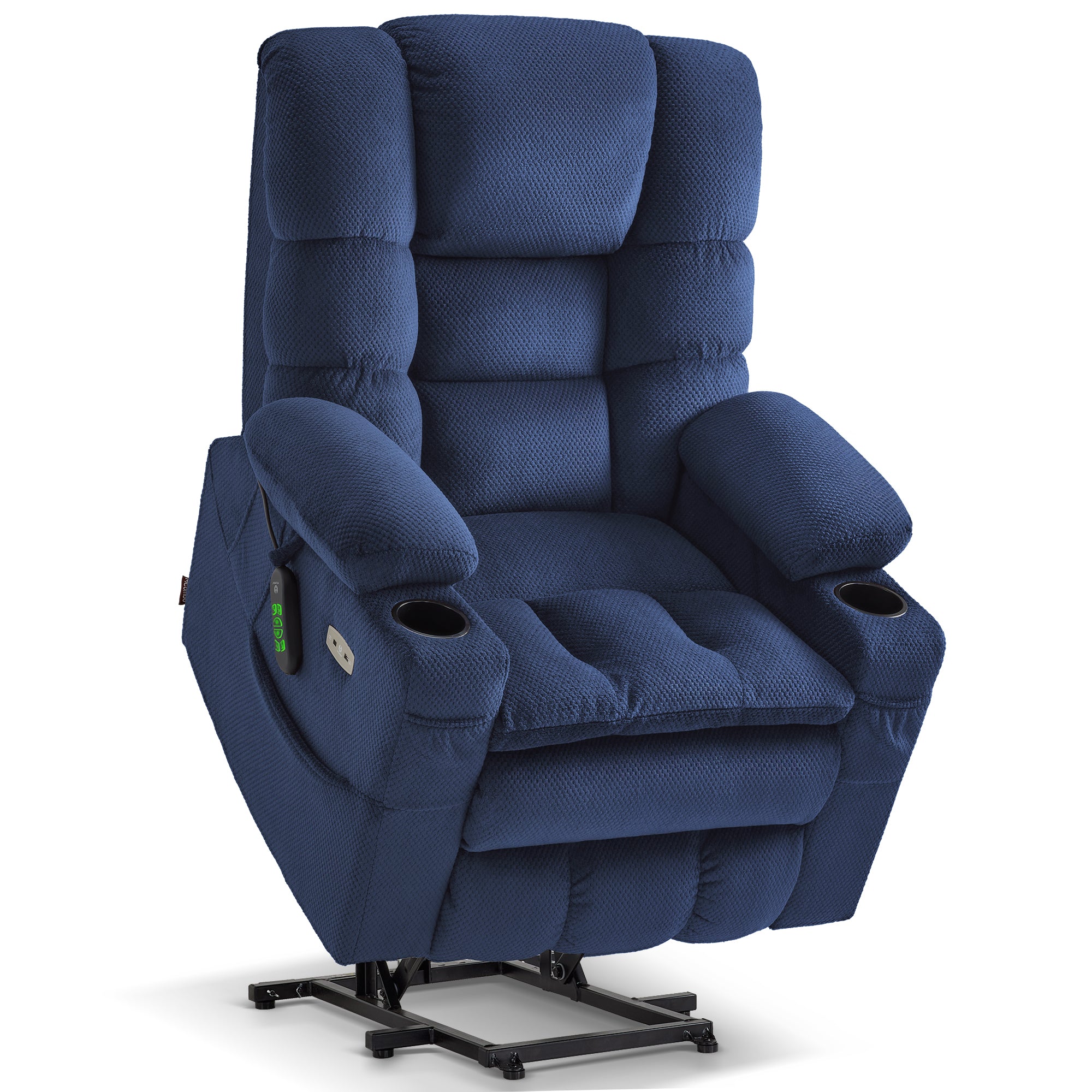 Power Lift Recliner Chair, Triple Motor, Massage and Heat, Fabric 7634|7631|7632|R7635