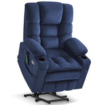 Power Lift Recliner Chair, Triple Motor, Massage and Heat, Fabric 7634|7631|7632|R7635
