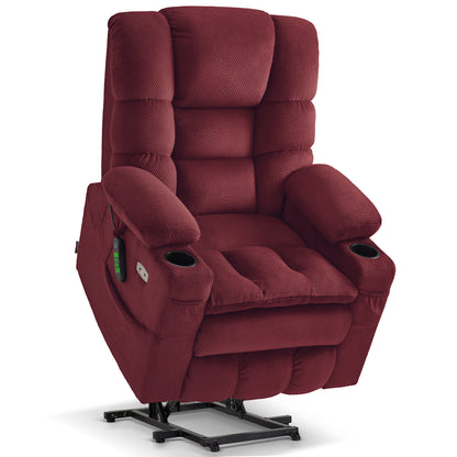 Power Lift Recliner Chair, Triple Motor, Massage and Heat, Fabric 7634|7631|7632|R7635