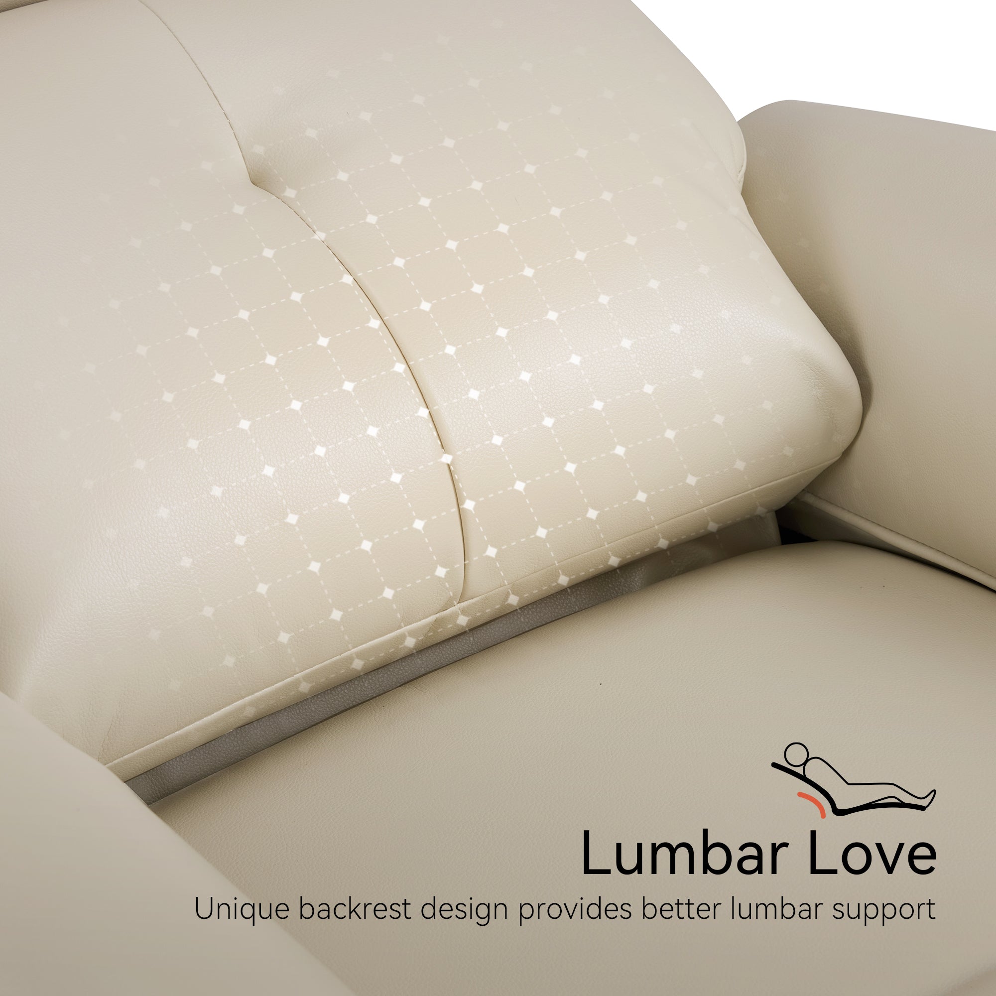 Zero Wall Hugger Recliners Chair for small space, Faux Leather PR699