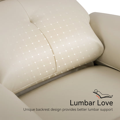 Zero Wall Hugger Recliners Chair for small space, Faux Leather PR699