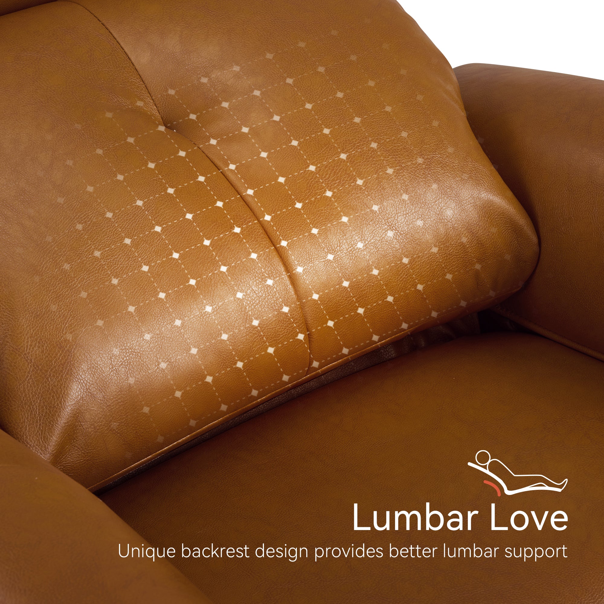 Zero Wall Hugger Recliners Chair for small space, Faux Leather PR699