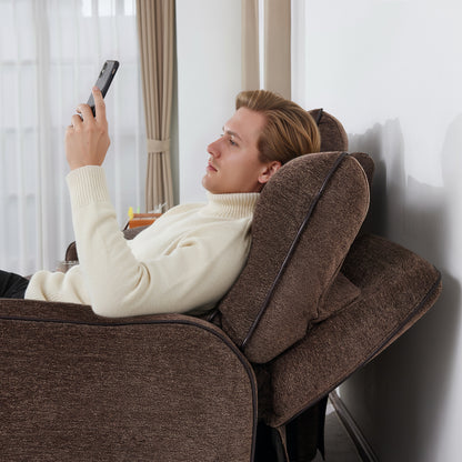 Power Reclining Loveseat with Console and Adjustable Headrest, Wall Hugger, 6926