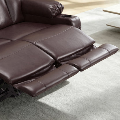 61 in Power Reclining Loveseat with Heat and Massage 6075