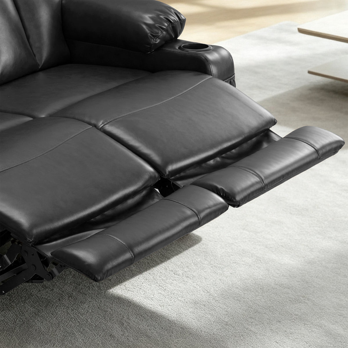61 in Power Reclining Loveseat with Heat and Massage 6075