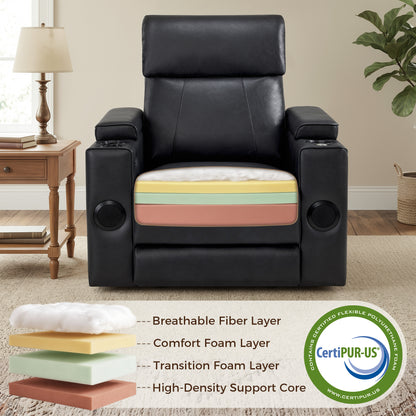 Wall Hugger Recliner Chair for RV, Theater Seating, HTS859