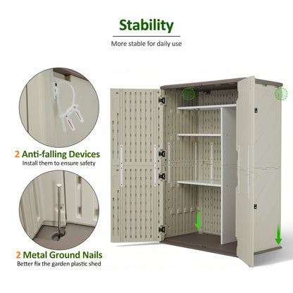 Tall Plastic Storage Shed, SU5462|ST5782