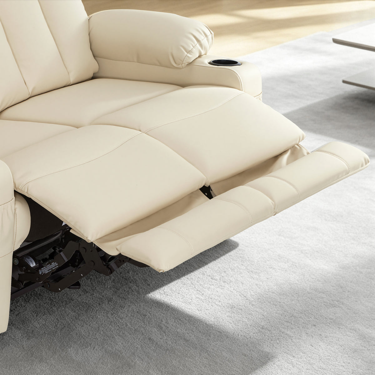 61 in Power Reclining Loveseat with Heat and Massage 6075