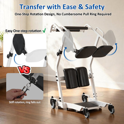 Sit to Stand Assist Lift for Elderly, 400lbs Capacity, STA477