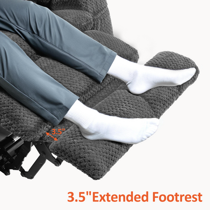 Power Reclining Loveseat with Heat and Massage, Fabric 6314|6316M3