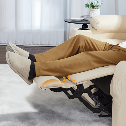 61 in Power Reclining Loveseat with Heat and Massage 6075
