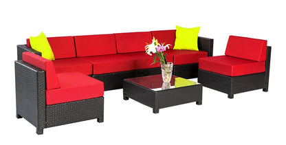 Replacment Cushion Covers for 7PC Wicker Sectional Sofa