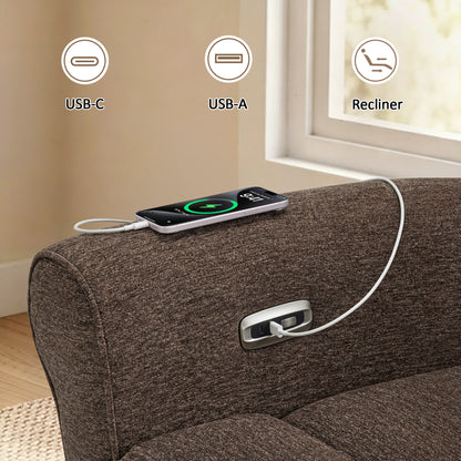 Power Wall Hugger Recliner Chair, Fabric/Faux Leather PR630 PR520