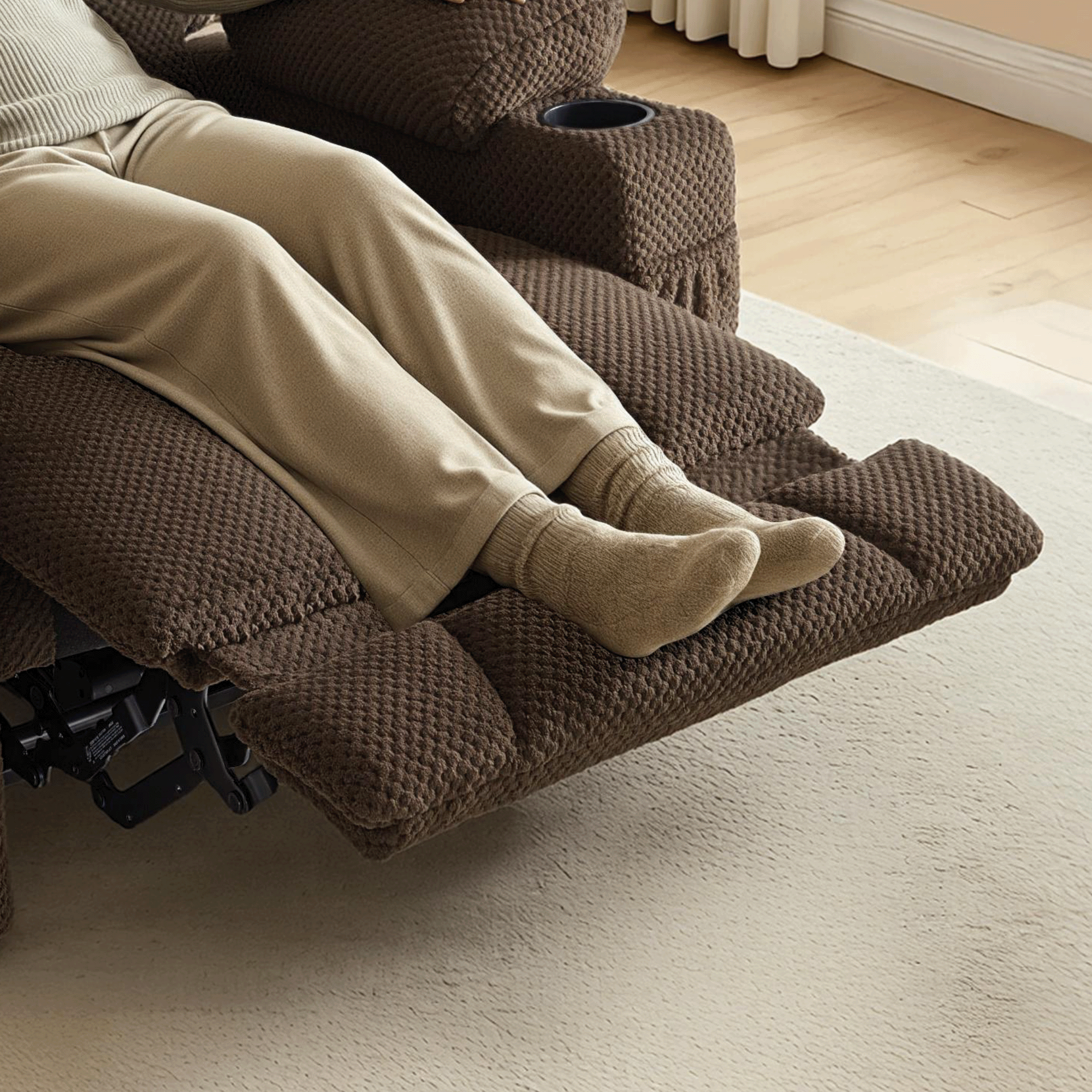 Power Recliner Chair with Massage and Heat, Fabric 8015|8017