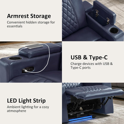 Power Reclining Loveseat,Home Theater Seating, HTS830