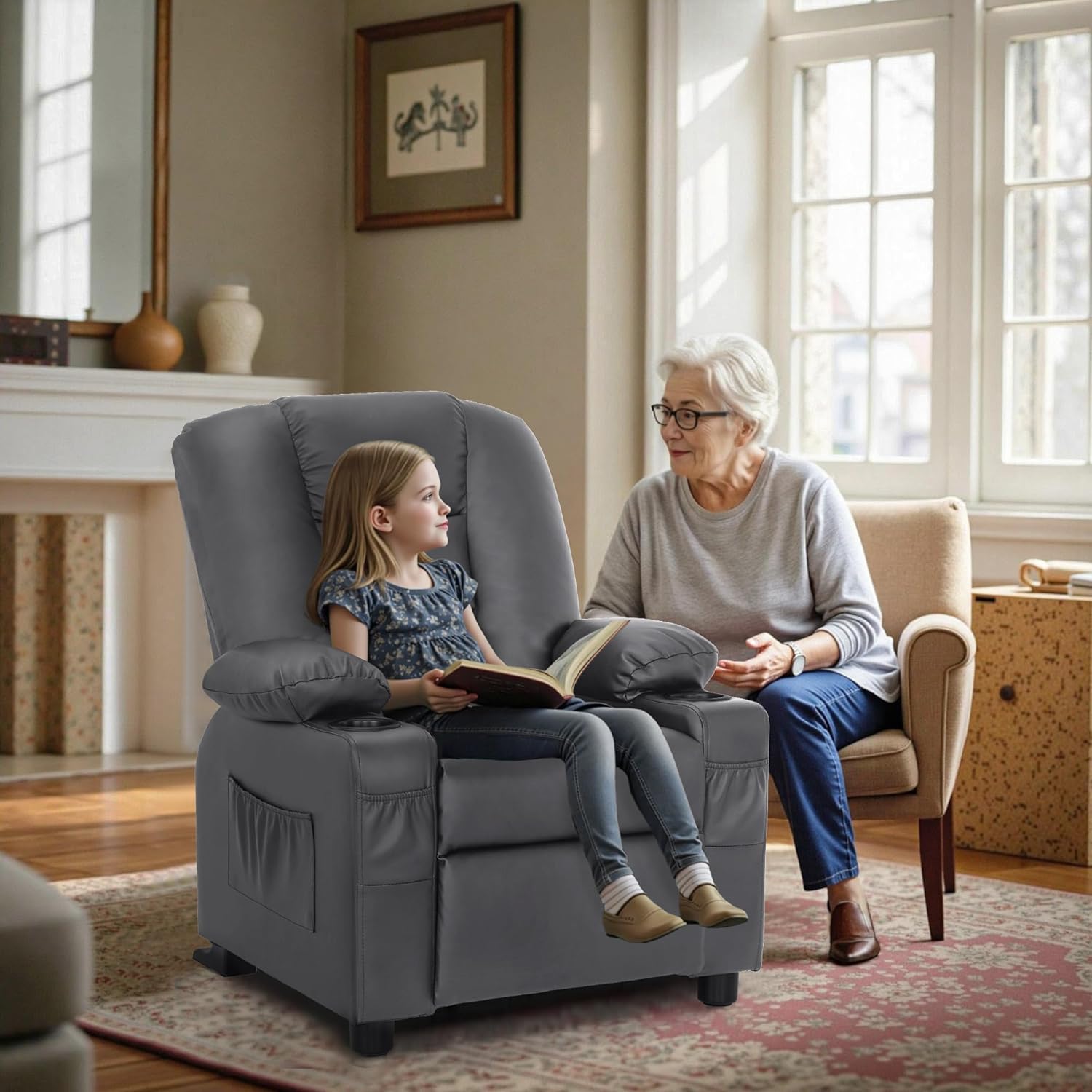 Big Kids Recliner for Ages 3+, Toddlers Recliner Sofa 7322