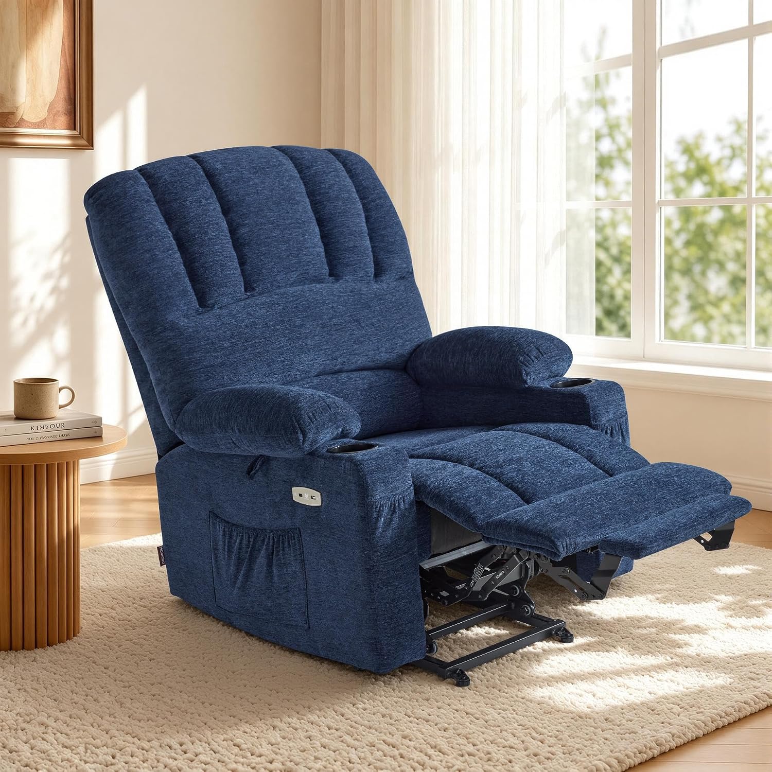 Power Lift Recliner Chair, Massage and Heat, Fabric 7095|7099|R7092|R7096