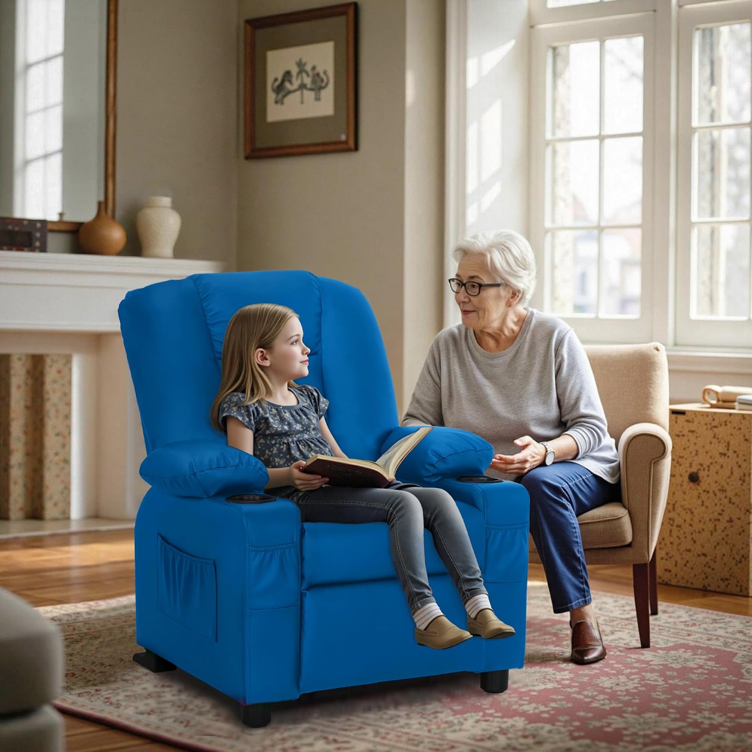 Big Kids Recliner for Ages 3+, Toddlers Recliner Sofa 7322