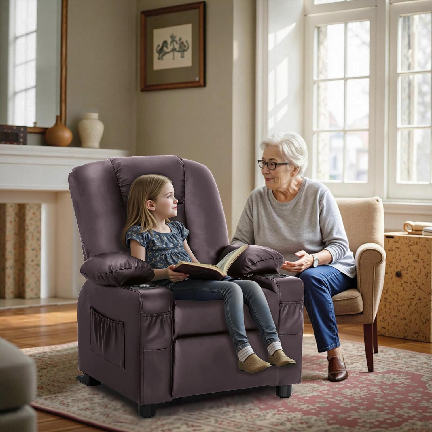 Big Kids Recliner for Ages 3+, Toddlers Recliner Sofa 7322